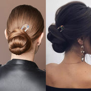 かんざし ヘアコーム U字コーム 簪 ヘアピン ヘアスティック レディース 女性 ヘアアクセサリー 髪留め 髪飾り ヘアアレンジ べっ甲柄 シェル風 おしゃれ かわいい 上品 普段使い お出かけ デート デイリー 女性用 婦人用 ファッション小物
