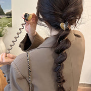 コイルポニー レディース 女性用 ヘアアクセサリー スパイラルポニー ポニーテール ぐるぐる ハート リボン フラワー かわいい おしゃれ ヘアアレンジ まとめ髪