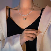 ネックレス チェーンのみ 首飾り レディース 女性 アクセサリー 星 スター きれいめ おしゃれ かわいい 上品 きらきら アジャスター付き 重ね付け サイズ調節可 チェーン シンプル 定番 プレゼント ギフト 記念日 お出かけ パーティ 銀色