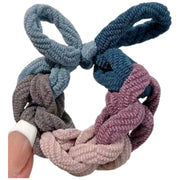 ヘアゴム レディース ヘアアクセサリー 髪ゴム リボン 編み込み 大きめ ヘアアレンジ ポニーテール おしゃれ かわいい カラフル