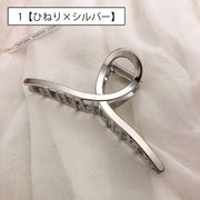 バンスクリップ ヘアクリップ レディース メタル ヘアアクセサリー くり抜き ひねり ストレート ムーン 髪留め 髪飾り ヘアアレンジ おしゃれ かわいい カジュアル お出かけ 通勤 オフィス 女性用