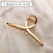 バンスクリップ ヘアクリップ レディース メタル ヘアアクセサリー くり抜き ひねり ストレート ムーン 髪留め 髪飾り ヘアアレンジ おしゃれ かわいい カジュアル お出かけ 通勤 オフィス 女性用