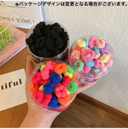 ヘアゴム リングゴム 100本セット 子供 キッズ シンプル 無地 カラフル ヘアアクセサリー 髪留め まとめ髪 ヘアアレンジ