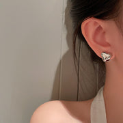 ピアス クリップタイプ アクセサリー レディース 女性用 ファッション小物 耳飾り ハート シンプル ぷっくり おしゃれ かわいい プレゼント ギフト 誕生日 記念日
