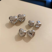 ピアス クリップタイプ アクセサリー レディース 女性用 ファッション小物 耳飾り ハート シンプル ぷっくり おしゃれ かわいい プレゼント ギフト 誕生日 記念日