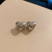 ピアス クリップタイプ アクセサリー レディース 女性用 ファッション小物 耳飾り ハート シンプル ぷっくり おしゃれ かわいい プレゼント ギフト 誕生日 記念日