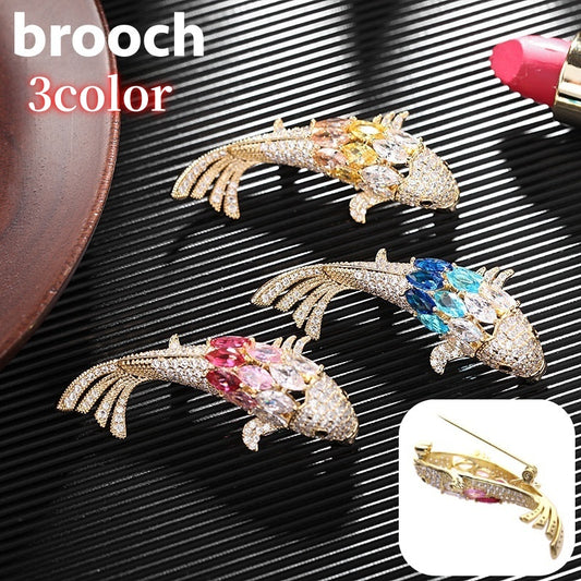 ブローチ ピンブローチ レディース 女性 アクセサリー 金魚 商品画像