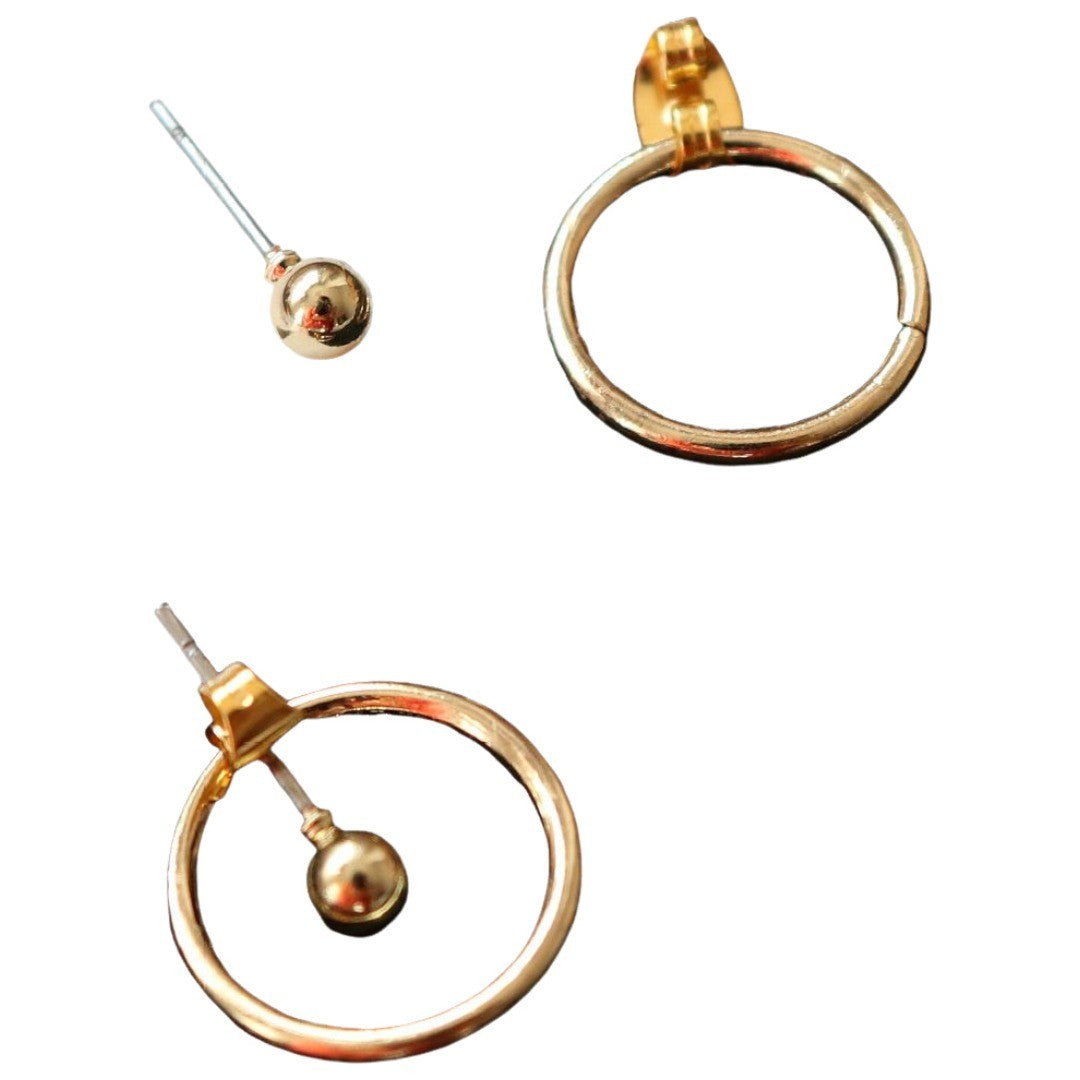 バックキャッチピアス 両耳用 レディース メンズ アクセサリー リング シンプル ゴールドカラー シルバーカラー おしゃれ