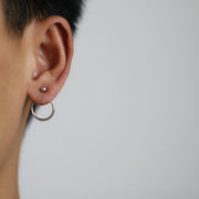 バックキャッチピアス 両耳用 レディース メンズ アクセサリー リング シンプル ゴールドカラー シルバーカラー おしゃれ