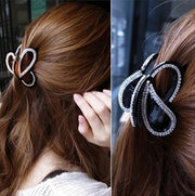 ヘアクリップ バンスクリップ ヘアアクセサリー レディース 女性 髪留め まとめ髪 ラインストーン ヘアアレンジ おしゃれ かわいい シンプル