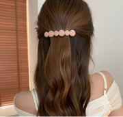 バレッタ ヘアアクセサリー レディース 髪留め 髪飾り ラウンド サークル ヘアアレンジ まとめ髪 おしゃれ かわいい 通勤 通学 カジュアル デイリー オフィス 普段使い