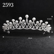 ティアラ レディース 女性 ヘアアクセサリー ラインストーン 花嫁 ウェディング 結婚式 ブライダル 披露宴 フェイクパール 華やか キラキラ
