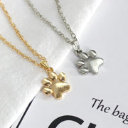 肉球ペンダント ネックレス レディース アクセサリー 犬 猫 足跡 可愛い かわいい おしゃれ シンプル ギフト プレゼント
