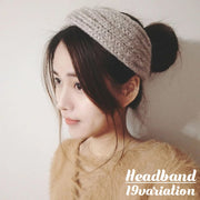 ヘアバンド ヘッドバンド ターバン ニット レディース 女性 ヘアアクセサリー ケーブル編み リボン クロス 髪飾り まとめ髪 髪留め ヘアアレンジ カジュアル かわいい おしゃれ ファッション小物 雑貨 無地 単色 ブラック グレー カーキ ブラウン ベージュ グリーン ワイン レッド ホワイト イエロー ピンク