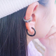 イヤーカフ 片耳用1個 ピアス風 イヤークリップ イヤリング ノンホールピアス リングピアス風 アクセサリー レディース メンズ ヒップホップ ストリート シンプル かっこいい