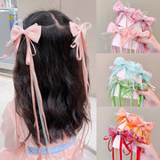 ヘアクリップ キッズ ヘアアクセサリー 2個セット 1ペア リボン レース 編み込み ロング ヘアアレンジ かわいい おしゃれ キュート フェミニン 衣装 フォーマル 子供 女の子