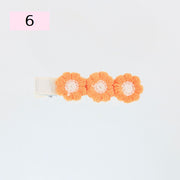 ヘアクリップ 同色2個セット 刺繍 ヘアピン 子どもヘアーアクセサリー 髪留め 髪飾り キッズ 子供用 女の子 ヘアアレンジ 前髪 まとめ髪 お花 フラワー