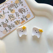 ミニヘアクリップ 単品 バンスクリップ ヘアアクセサリー キッズ ガールズ 女の子 髪飾り 小さめ 小ぶり 歯 スター 可愛い お洒落 ヘアアレンジ お出かけ 普段使い プレゼント 贈り物 プチギフト