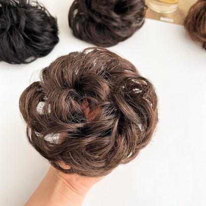 ポイントウィッグ お団子ウィッグ ヘアゴム 部分かつら つけ毛 エクステ 商品画像2