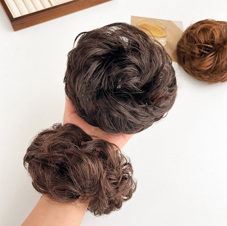 ポイントウィッグ お団子ウィッグ ヘアゴム 部分かつら つけ毛 エクステ 商品画像3