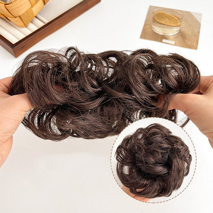 ポイントウィッグ お団子ウィッグ ヘアゴム 部分かつら つけ毛 エクステ 商品画像4