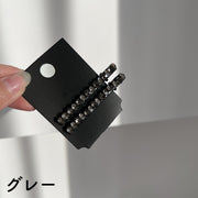 ヘアクリップ くちばしクリップ 2個セット ラインストーン ヘアアクセサリー 一文字型 髪飾り 髪留め ヘアアレンジ キラキラ かわいい おしゃれ デイリー ファッション小物