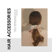 シュシュ ヘアゴム 単品 1個 ヘアアクセサリー レディース 女性 婦人 チェック リボン サテン風 チャーム付き 髪飾り まとめ髪 髪留め おしゃれ かわいい ヘアアレンジ 大人可愛い カジュアル デイリー ガーリー キュート