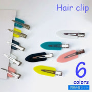 ヘアクリップ 4個セット くちばしクリップ ヘアアクセサリー パーツ 手作りアクセ DIY レディース 髪留め 前髪ピン ヘアアレンジ ビビッド ソリッド ヘアアクセント