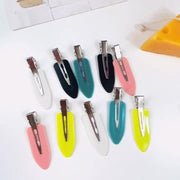 ヘアクリップ 4個セット くちばしクリップ ヘアアクセサリー パーツ 手作りアクセ DIY レディース 髪留め 前髪ピン ヘアアレンジ ビビッド ソリッド ヘアアクセント
