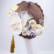 ヘッドコサージュ 和装小物 18種セット 18個セット ヘアピン Uピン 髪留め レディース 女性 ヘアアクセサリー 成人式 卒業式 袴 振袖 初詣 盛装 結婚式 神前式 ファッション雑貨 フリンジ レース リボン バラ ローズ お花 フラワー 和風 ピンク ホワイト 華やか フェミニン ガーリー コスプレ ブライダルアクセサリー ウエディングアクセサリー ブライダル小物