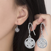 フックピアス レディース アクセサリー ラウンド サークル リング 円型 ラインストーン 上品 おしゃれ プレゼント ギフト