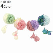 花モチーフ髪飾り 和風髪飾り 和風ヘアクリップ レディース ヘアアクセサリー 髪飾り 装飾 着物 浴衣 夏祭り 七五三 成人式 かわいい 可愛い おしゃれ 上品 きれいめ カラバリ豊富 ピンク 紫