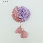 花モチーフ髪飾り 和風髪飾り 和風ヘアクリップ レディース ヘアアクセサリー 髪飾り 装飾 着物 浴衣 夏祭り 七五三 成人式 かわいい 可愛い おしゃれ 上品 きれいめ カラバリ豊富 ピンク 紫