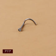 鼻ピアス 1個 ノーズピアス ノストリル ボディピアス スクリュー アクセサリー ジュエリー 一粒 極小 単品 レディース メンズ おしゃれ かっこいい クール