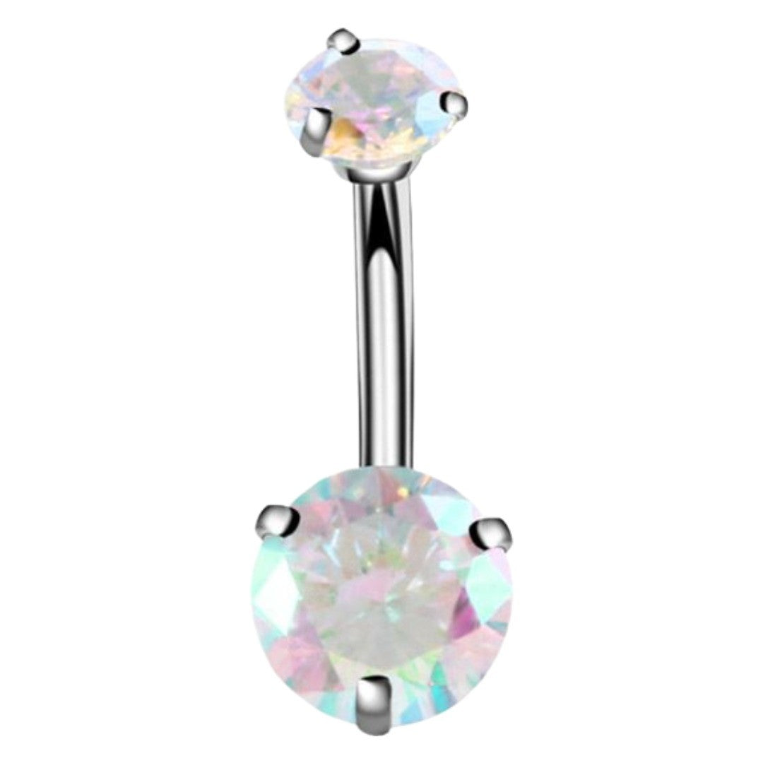 ボディピアス へそピアス 14G 単品 1個 レディース 女性 アクセサリー バーベル型 へそピ ヘソピ 軟骨 耳たぶ ヘリックス ラインストーン キラキラ バナナバーベル カーブバーベル 1.6mm 14ゲージ お洒落 可愛い 格好いい イヤーロブ 舌 眉 トラガス 臍 口 プレゼント ギフト 贈り物