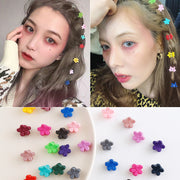 ミニヘアクリップ  ミニバンスクリップ 15個セット 20個セット 髪留め レディース 女性用 子供 キッズ 女の子 ヘアアクセサリー 花 フラワーモチーフ 小さい 小ぶり 重ね付け ヘアアレンジ おしゃれ かわいい デイリー 普段使い お出かけ