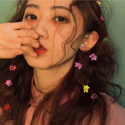 ミニヘアクリップ  ミニバンスクリップ 15個セット 20個セット 髪留め レディース 女性用 子供 キッズ 女の子 ヘアアクセサリー 花 フラワーモチーフ 小さい 小ぶり 重ね付け ヘアアレンジ おしゃれ かわいい デイリー 普段使い お出かけ