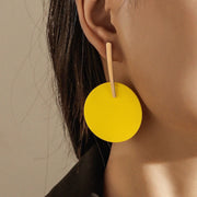 スタッドピアス ビッグモチーフ レディース アクセサリー ジュエリー サークル ドロップ 蝶々 バタフライ スクエア オーバル ビビッドカラー バイカラー POP 可愛い おしゃれ 耳飾り