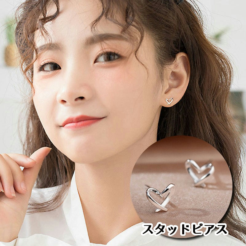スタッドピアス アクセサリー レディース 女性用 ファッション小物 ハート 小ぶり シンプル おしゃれ かわいい プレゼント ギフト 誕生日 記念日 デイリー 通勤 通学 オフィスファッション