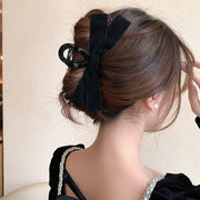 バンスクリップ クロウクリップ ヘアクリップ レディース 女性 婦人 ヘアアクセサリー 髪飾り リボン ヘアアレンジ かわいい おしゃれ お出かけ