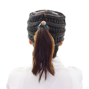 ヘアバンド ヘッドバンド ニット ヘアアクセサリー レディース 女性 ターバン 穴あり ヘアアレンジ 無地 単色 シンプル おしゃれ かわいい