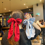 ヘアゴム 髪ゴム レディース 女性 女の子 ヘアアクセサリー 髪飾り 大きめ リボン 無地 単色 シンプル まとめ髪 ヘアアレンジ フェミニン ガーリー 普段使い お出かけ かわいい おしゃれ