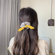 シュシュ ヘアゴム ヘアアクセサリー レディース チェック リボン 格子柄 髪飾り まとめ髪 髪留め おしゃれ かわいい ヘアアレンジ 大人可愛い カジュアル デイリー ガーリー キュート 女性用 婦人用