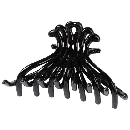 バンスクリップ ヘアクリップ レディース 女性 ヘアアクセサリー ファッション雑貨 ブラック【10.5cm】 バリエーション画像