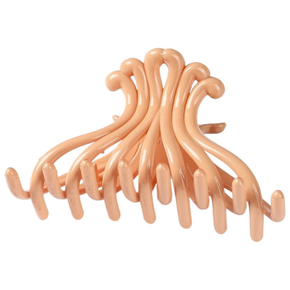バンスクリップ ヘアクリップ レディース 女性 ヘアアクセサリー ファッション雑貨 オレンジ1【10.5cm】 バリエーション画像