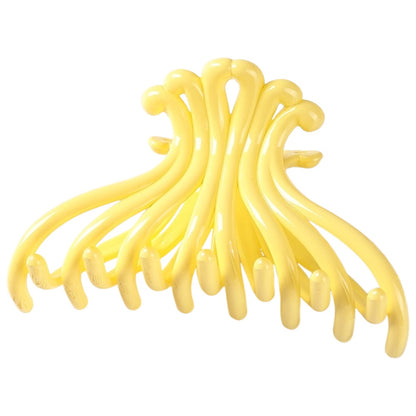 バンスクリップ ヘアクリップ レディース 女性 ヘアアクセサリー ファッション雑貨 イエロー【10.5cm】 バリエーション画像