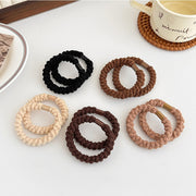 ヘアゴム 4個セット レディース ヘアアクセサリー もこもこ 太め ワイド ツイスト ウェーブ ねじれ かわいい おしゃれ 女性 大人女子 髪飾り ヘアアレンジ
