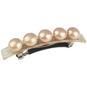 バレッタ ヘアアクセサリー レディース 髪留め 髪飾り まとめ髪 ヘアアレンジ フェイクパール シンプル スクエア 上品 大人女子 オフィス フェミニン カジュアル デイリー お出かけ デート 女性用 婦人用 ファッション小物