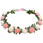 花冠 花かんむり ヘッドドレス バラ 薔薇 フラワーティアラ レディース ウエディング フラワー ブライダルヘッドピース パーティー ティアラ 可愛い