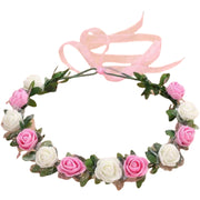 花冠 花かんむり ヘッドドレス バラ 薔薇 フラワーティアラ レディース ウエディング フラワー ブライダルヘッドピース パーティー ティアラ 可愛い